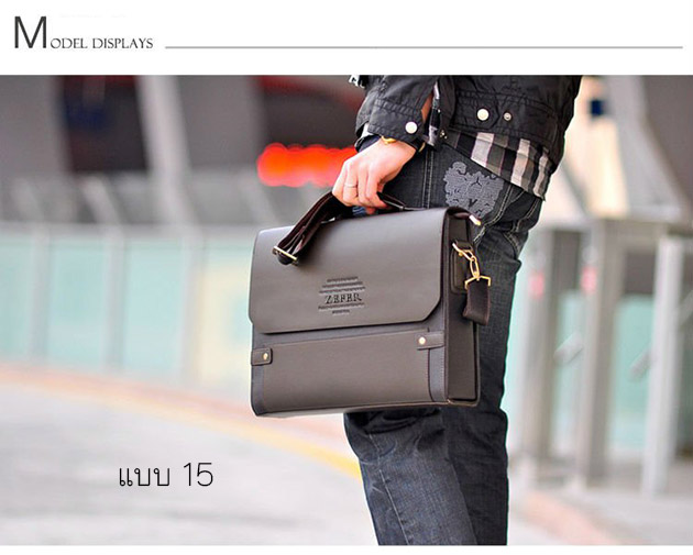 กระเป๋าหนังสะพายข้างใส่เอกสาร ใส่ของได้เยอะ